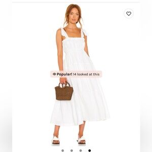 Faithful the brand white linen dress